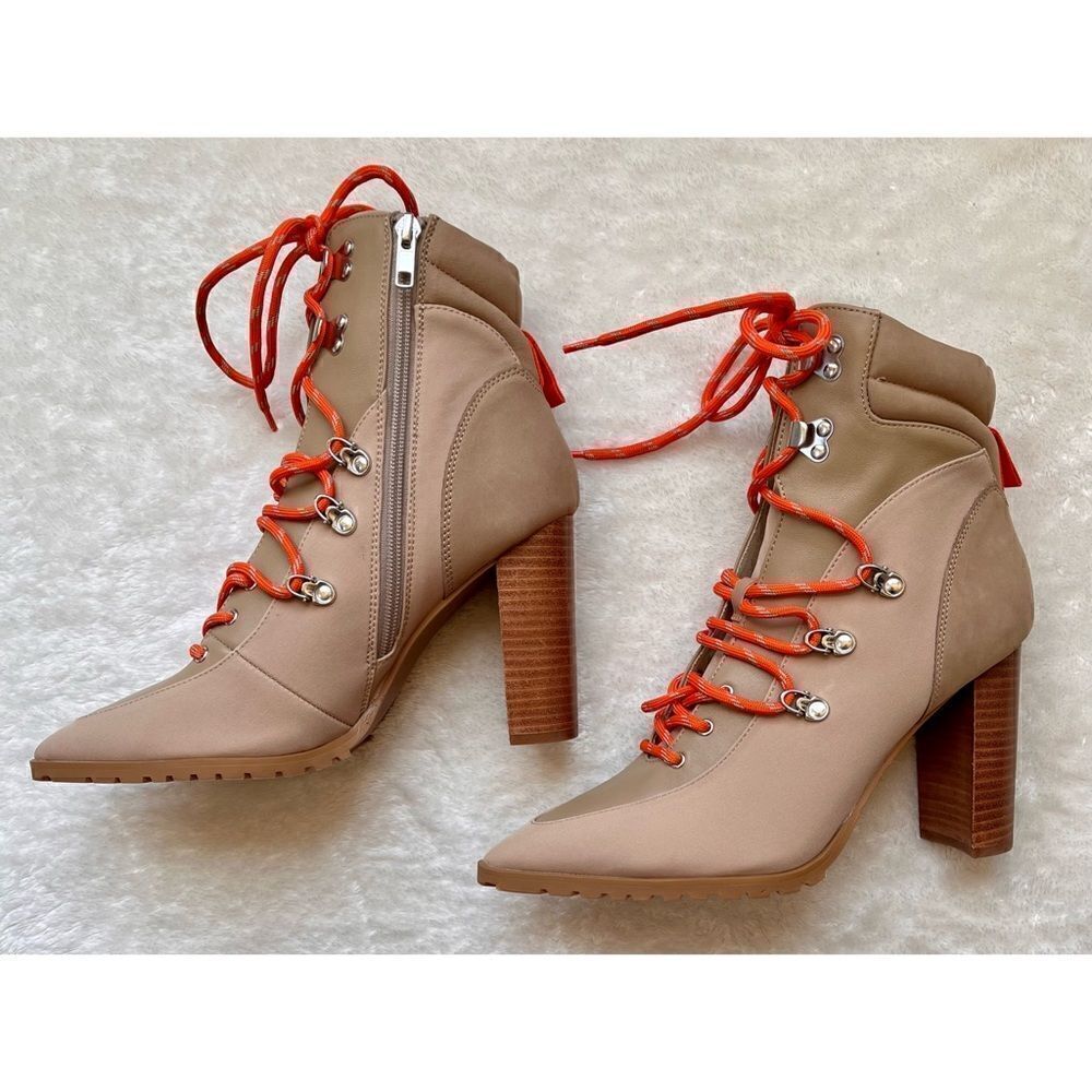 NWOB Steve Madden Karey Women’s Leather Pointed Toe Ankle Boots - Picture 4 of 14